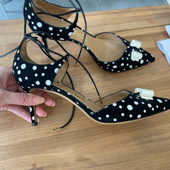 Salvatore ferragamo polka dot heels - Picture 6 of 12